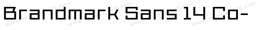 Brandmark Sans 14 Co字体转换